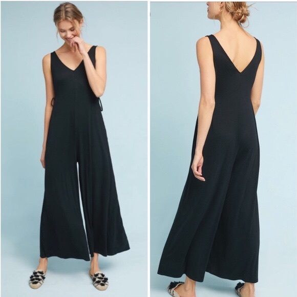 Black Anthro Jumpsuit - Picture 2 of 8